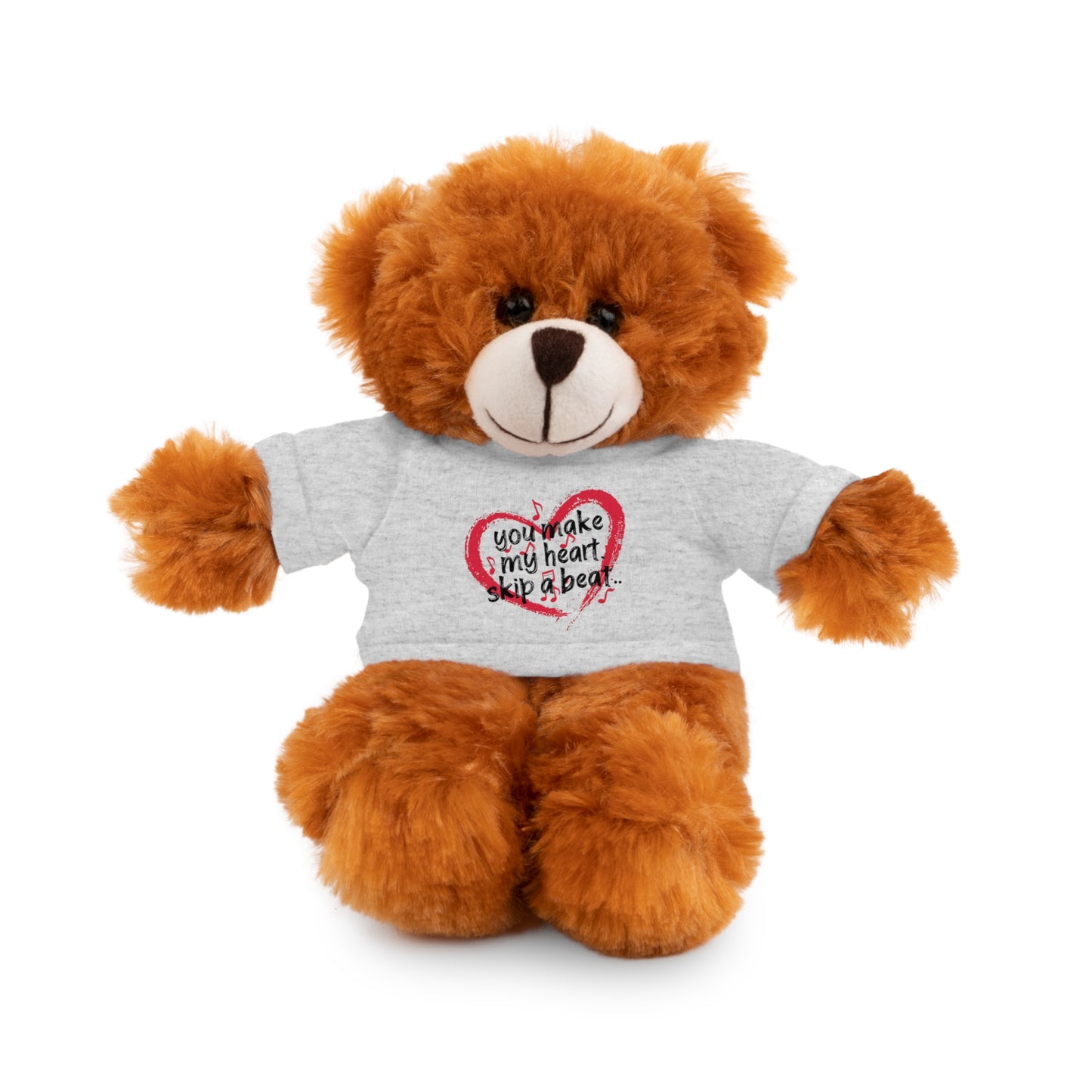 "You Make My Heart Skip A Beat" Stuffed Animals with Tee