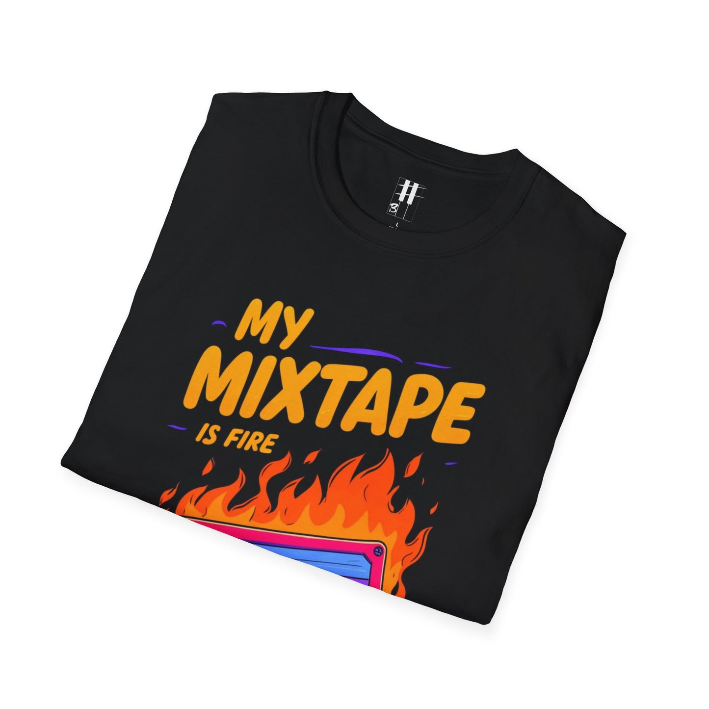 Retro Fire Mixtape Unisex Softstyle T-Shirt