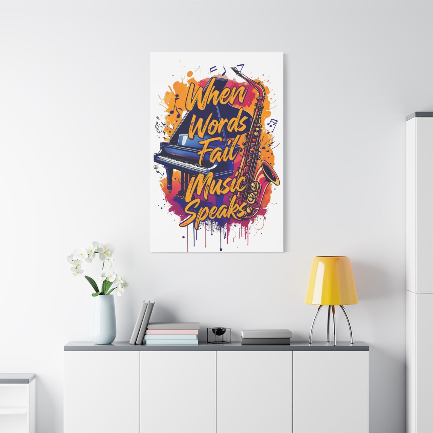 "When Words Fail..." Matte Canvas, Stretched, 1.25"
