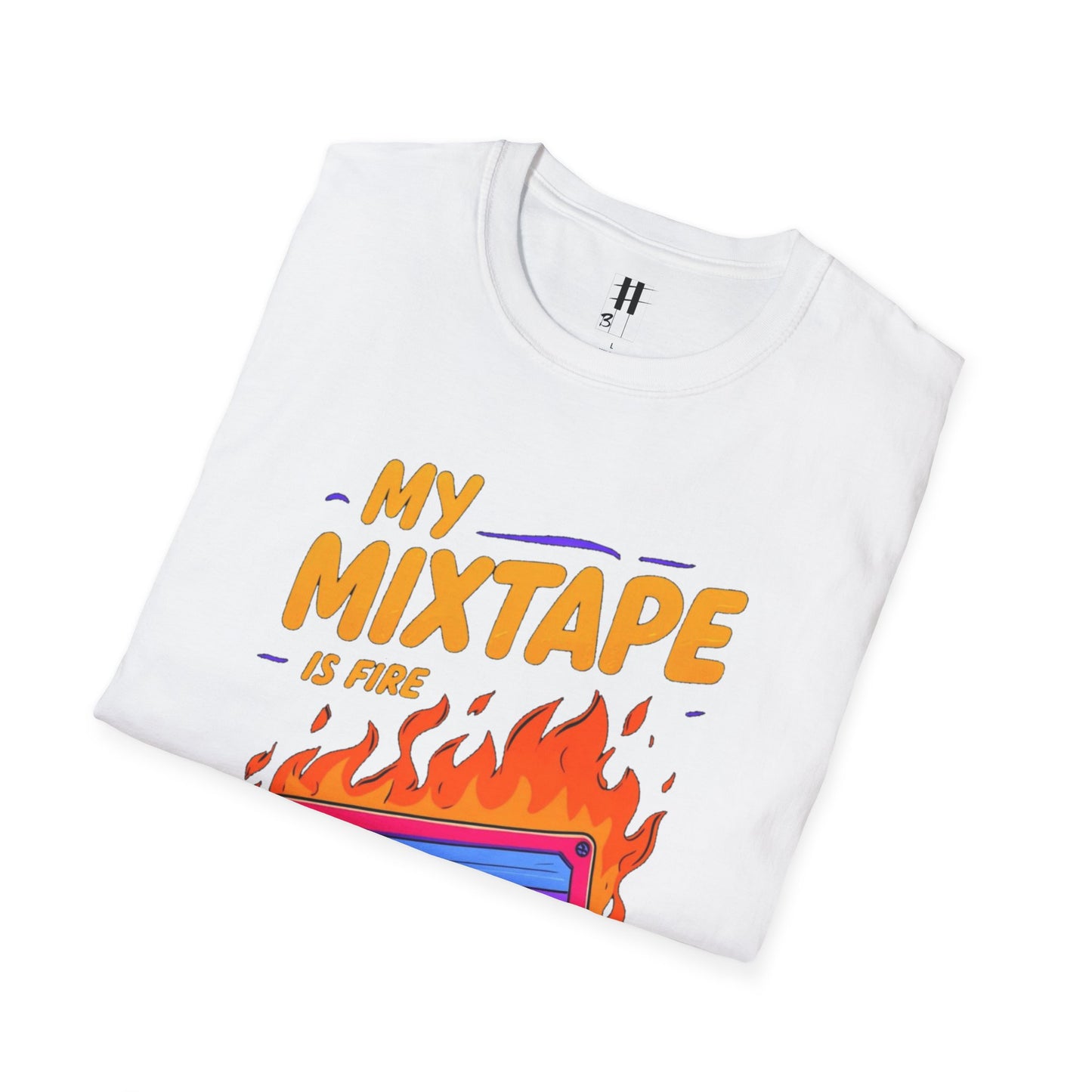 Retro Fire Mixtape Unisex Softstyle T-Shirt