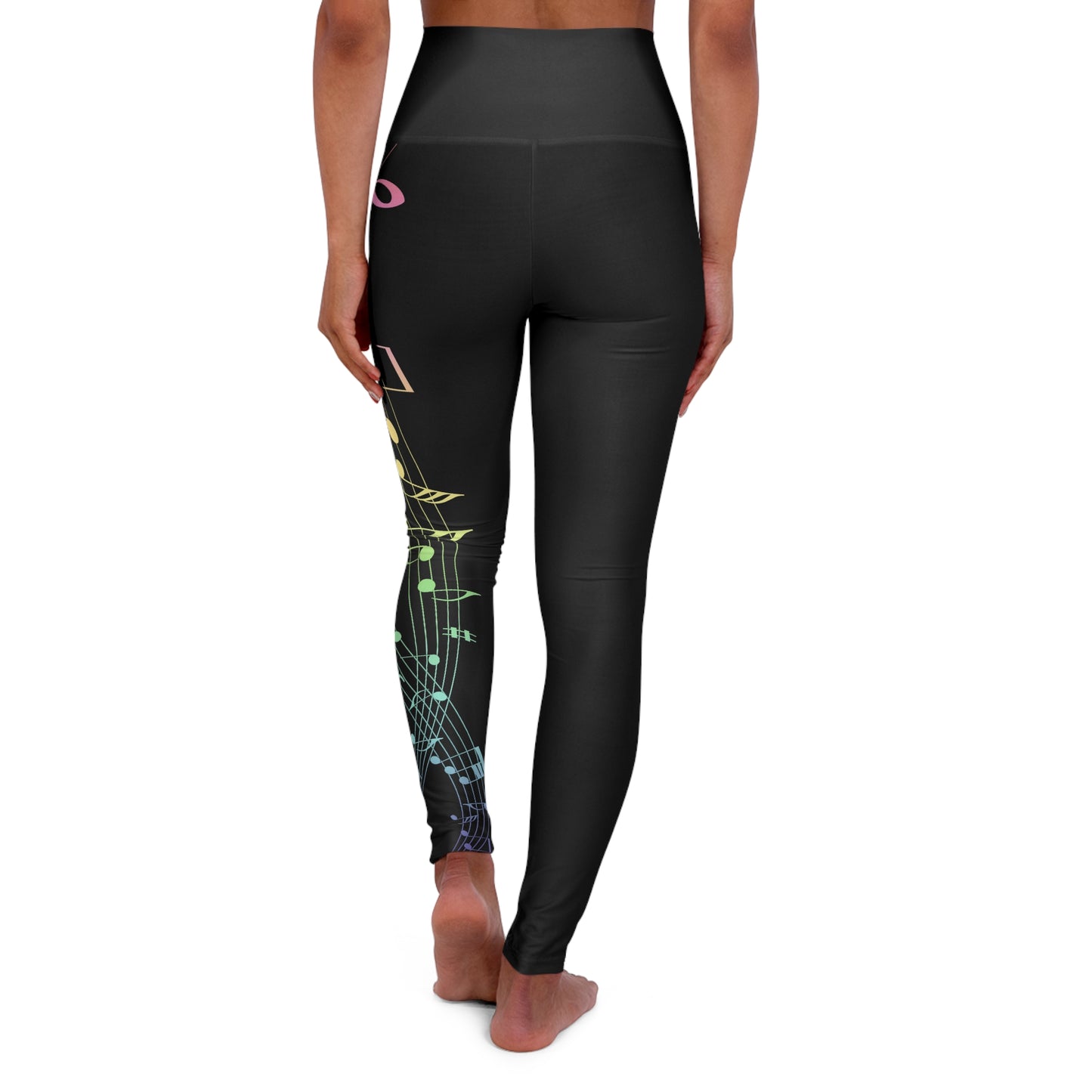 Music Lover High Waisted Yoga Leggings (AOP)