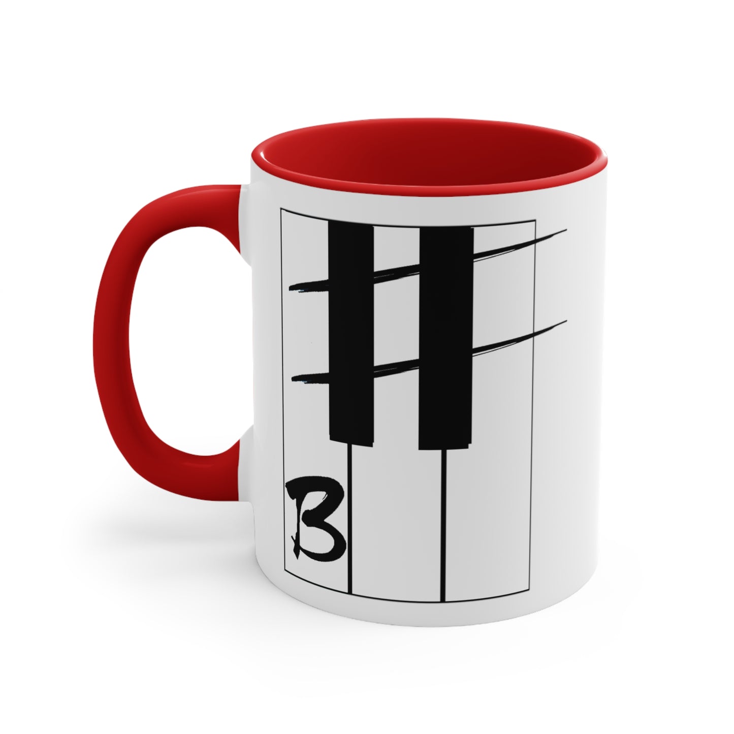 B# Colorful Accent Mugs, 11oz