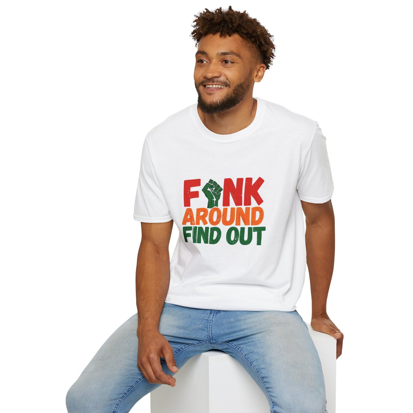 Funk Around Find Out Unisex Softstyle T-Shirt