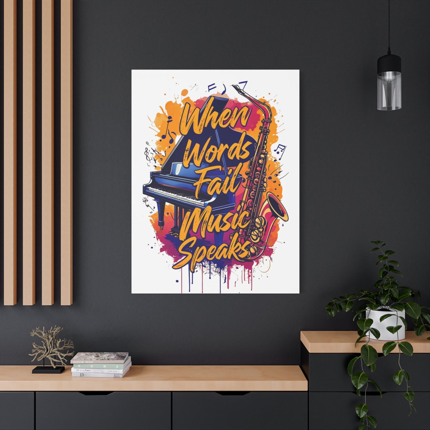 "When Words Fail..." Matte Canvas, Stretched, 1.25"