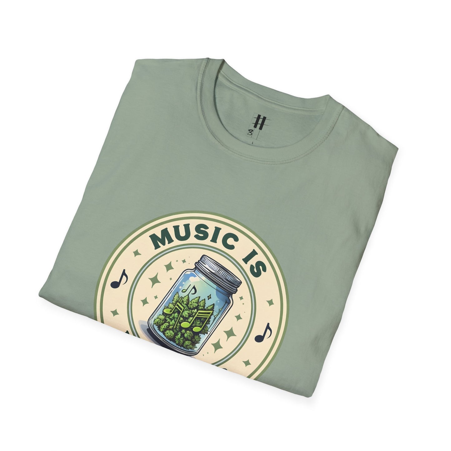 Music Is My Drug Unisex Softstyle T-Shirt - Comfy Tee for Music Lovers