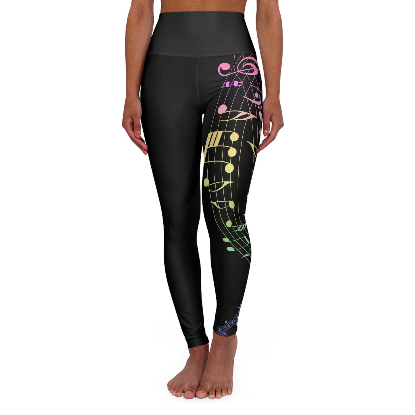 Music Lover High Waisted Yoga Leggings (AOP)