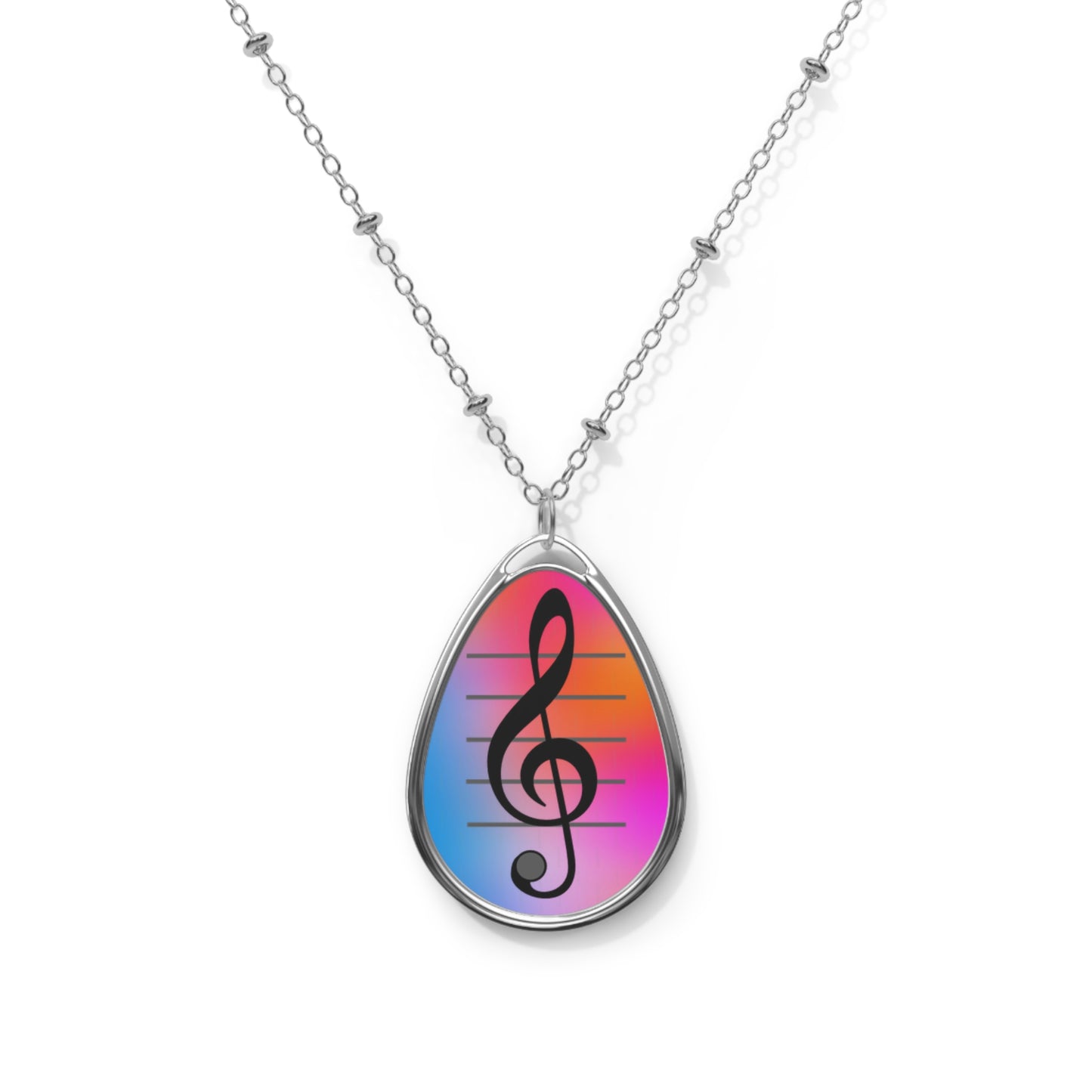 Colorful Treble Necklace