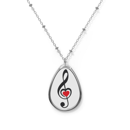 Love Treble Oval Necklace