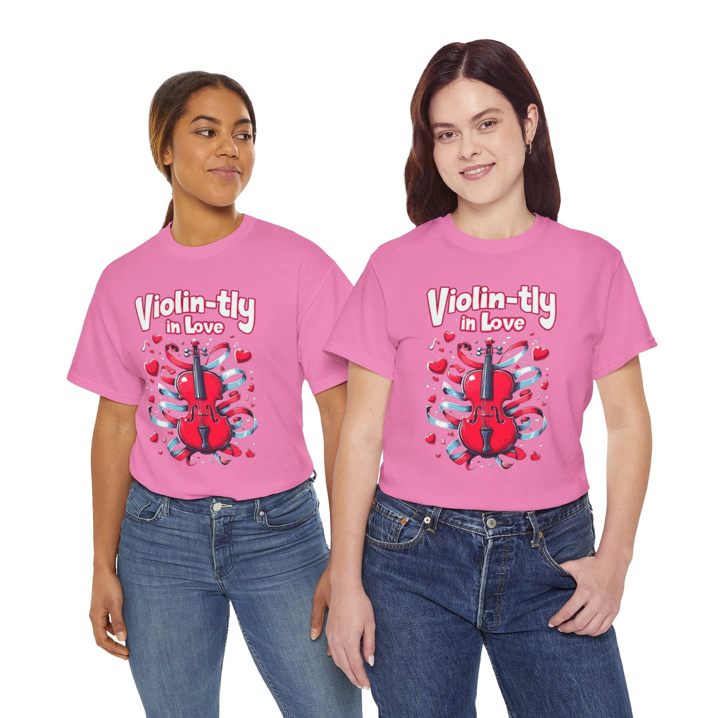 Violin-tly in Love Unisex Heavy Cotton Tee