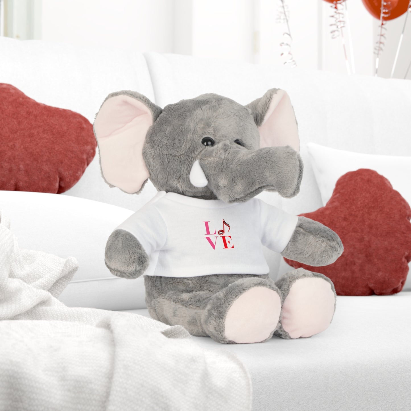 "L.O.V.E M.U.S.I.C" Plush Toy with T-Shirt