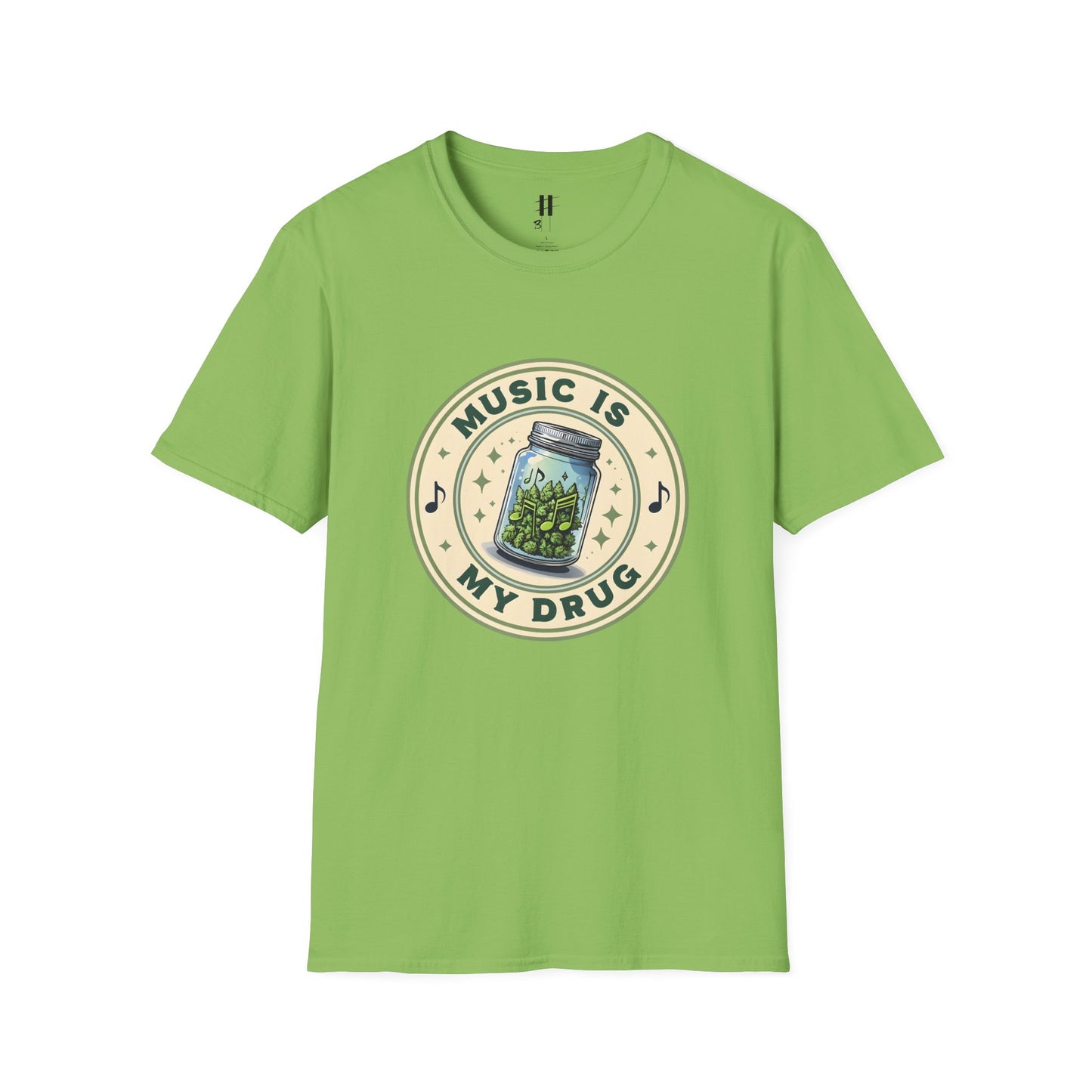 Music Is My Drug Unisex Softstyle T-Shirt - Comfy Tee for Music Lovers