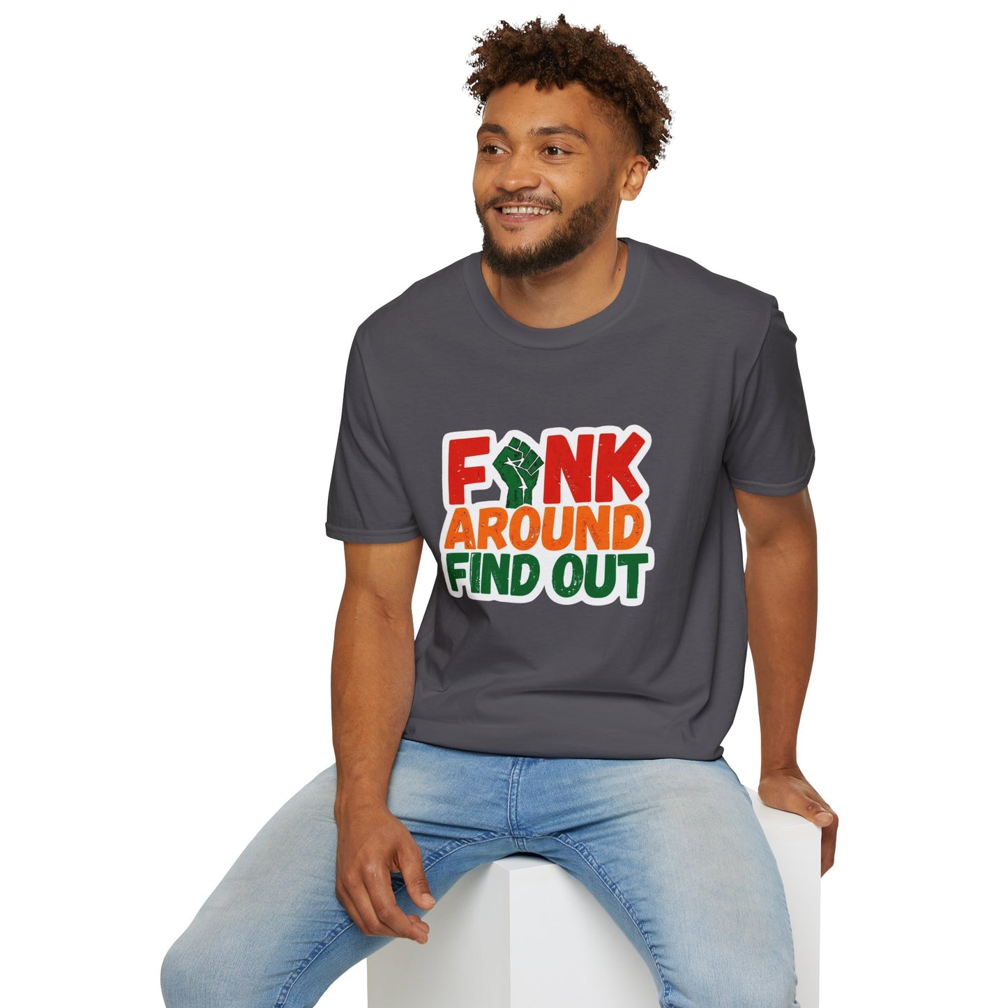 Funk Around Find Out Unisex Softstyle T-Shirt