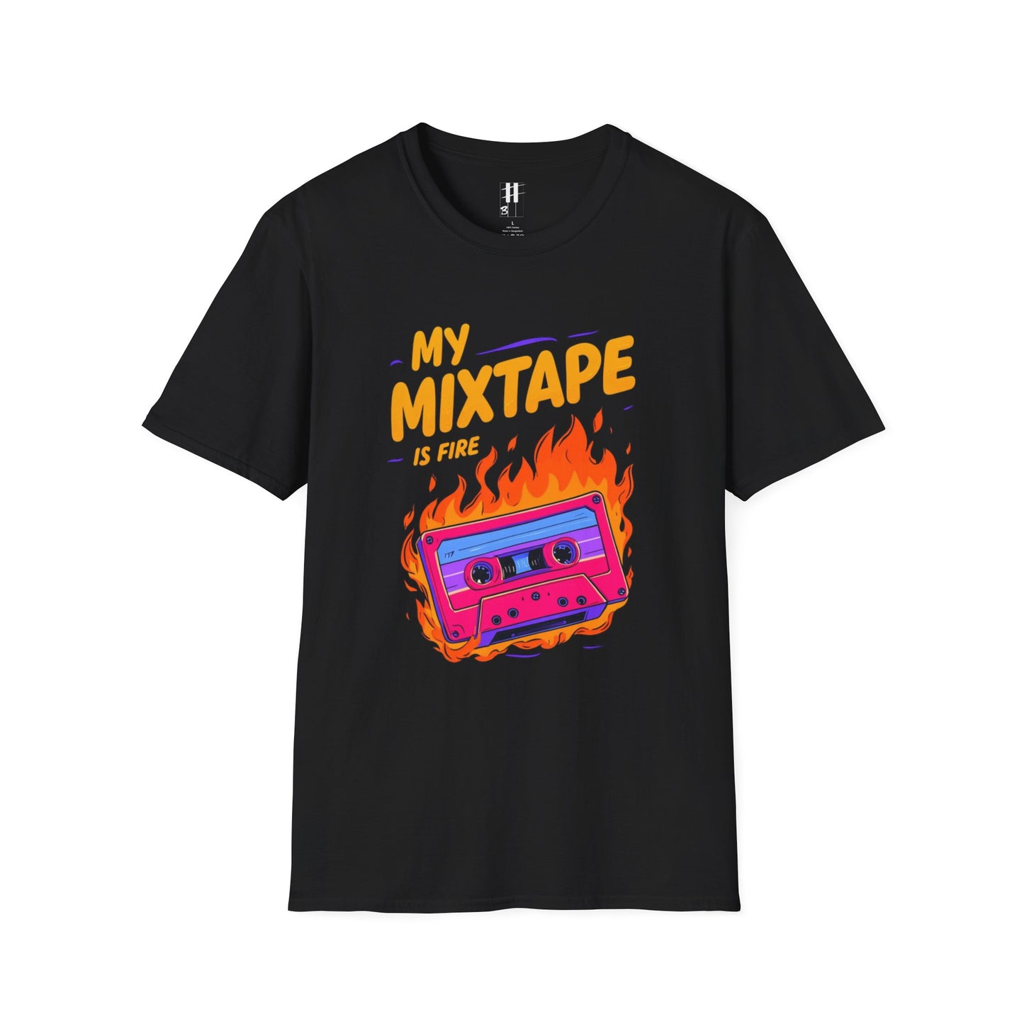 Retro Fire Mixtape Unisex Softstyle T-Shirt